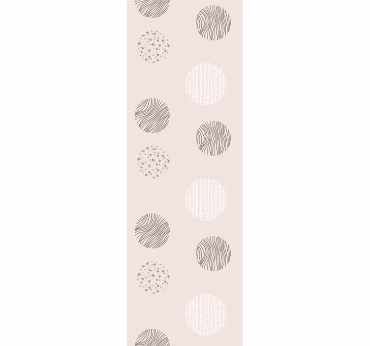 Modern blind with gray circle line texture pattern - TenStickers