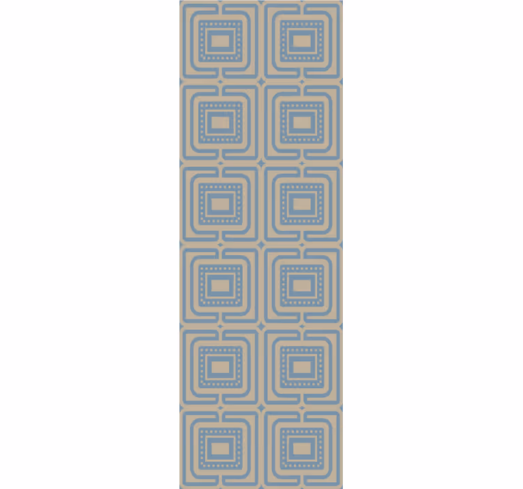 Modern blind in bronze and dark blue square texture - TenStickers
