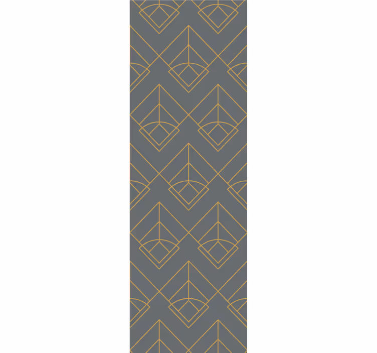Modern blind with diagonal gold lines on dark grey - TenStickers