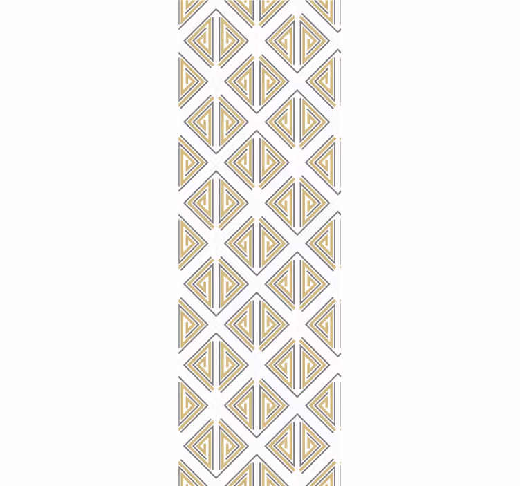 Modern blind grey patterns with gold and beige lines - TenStickers
