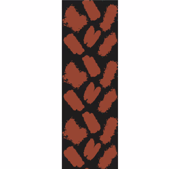 Modern blind in black and red paint splash - TenStickers