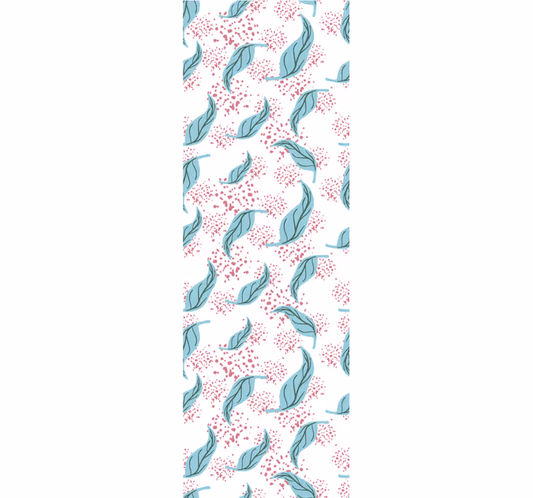 Modern blind in blue petal paint splash - TenStickers