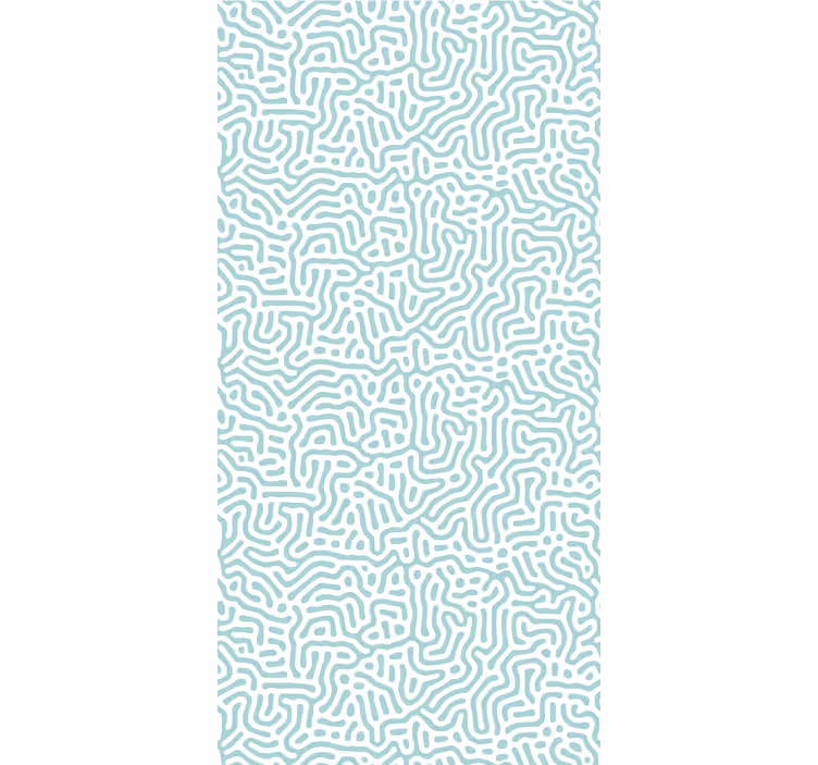 Modern blind in green and white nature pattern - TenStickers