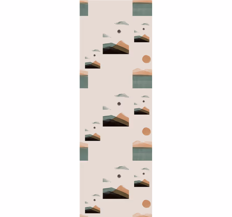 Modern blind abstract mountains design - TenStickers