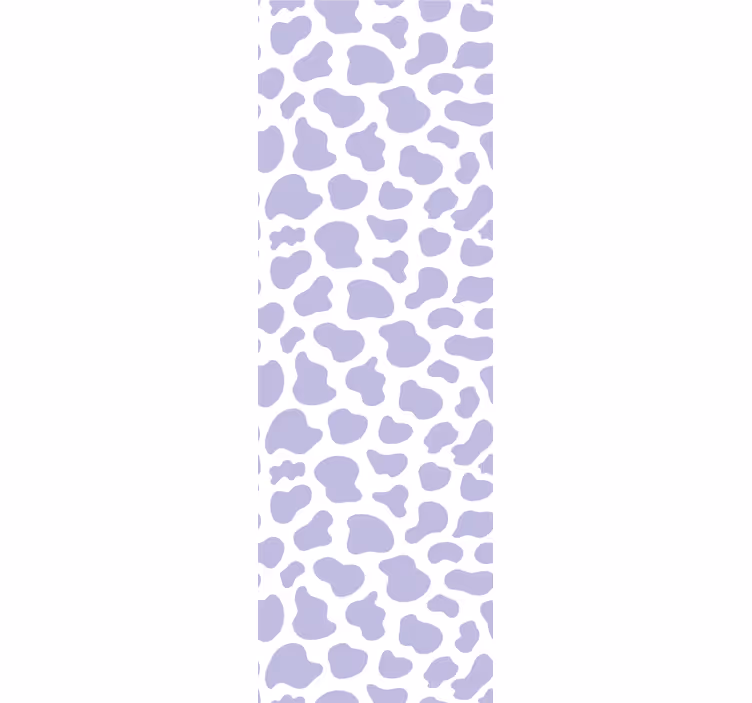 Modern blind in purple cow print - TenStickers