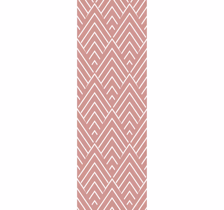 Modern blind with red parallelograms and hexagons - TenStickers
