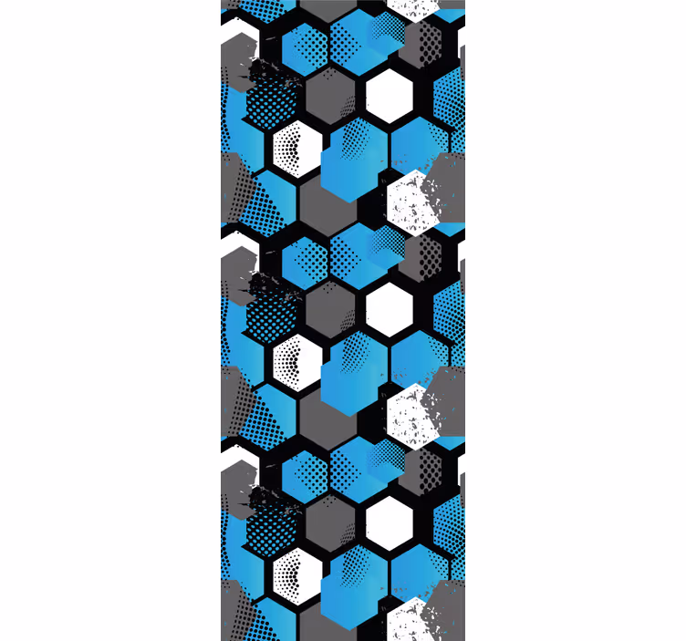 Modern blind with abstract gradient football design - TenStickers