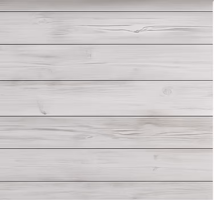Pattern roller blind horizontal white-washed timber - TenStickers