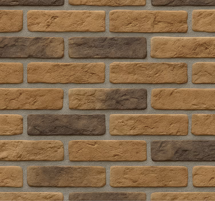 Living room blind factory brick - TenStickers