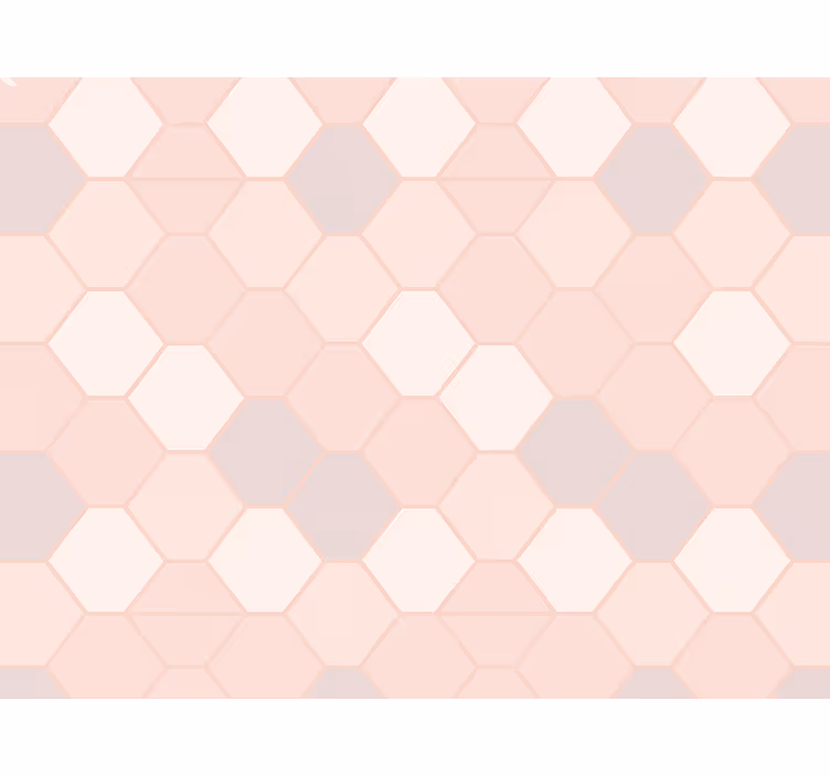 Blind pink modern abstract pink shapes - TenStickers