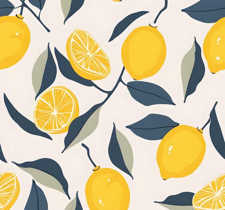 Blind yellow lemon design - TenStickers
