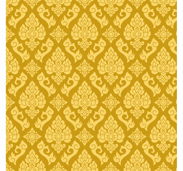 Blind yellow elegant floral design - TenStickers