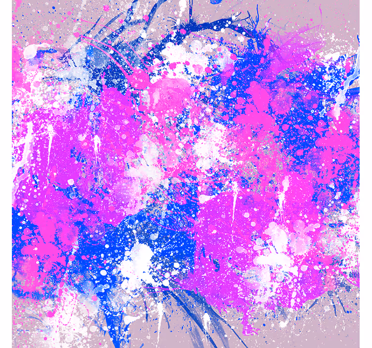 Living room blind in vibrant abstract colors - TenStickers