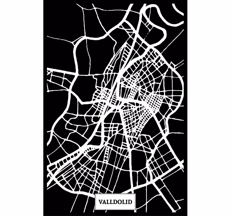 Living room blind topographic map valladolid - TenStickers