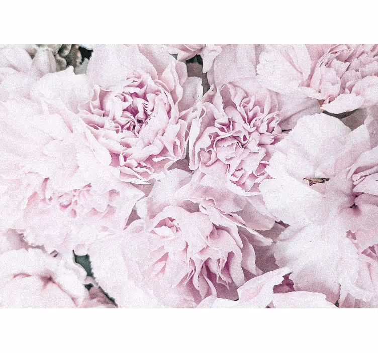 Living room blind with elegant pink peonies design - TenStickers
