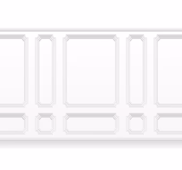 White window blind classic grilles - TenStickers