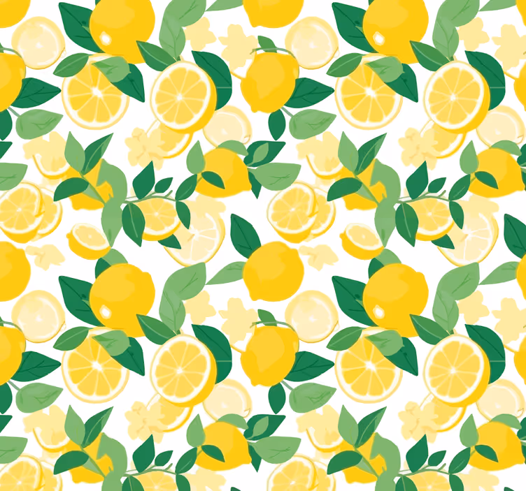 Blind yellow lemon slice design - TenStickers