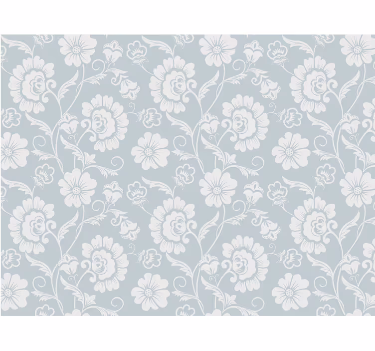 Blind grey elegant floral design - TenStickers