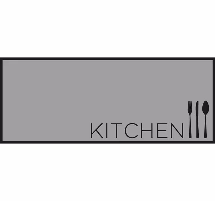 Blind grey kitchen blinds - TenStickers