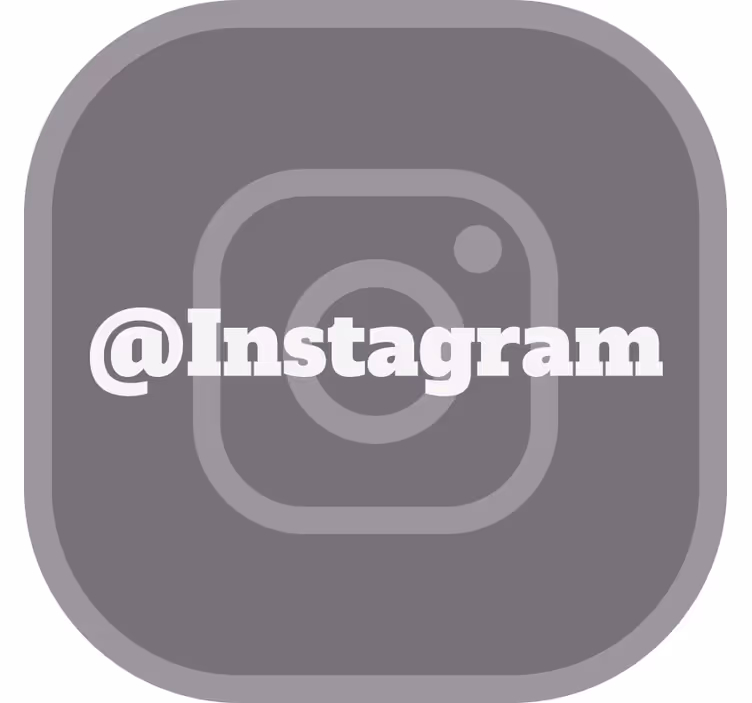 Blind grey your instagram - TenStickers