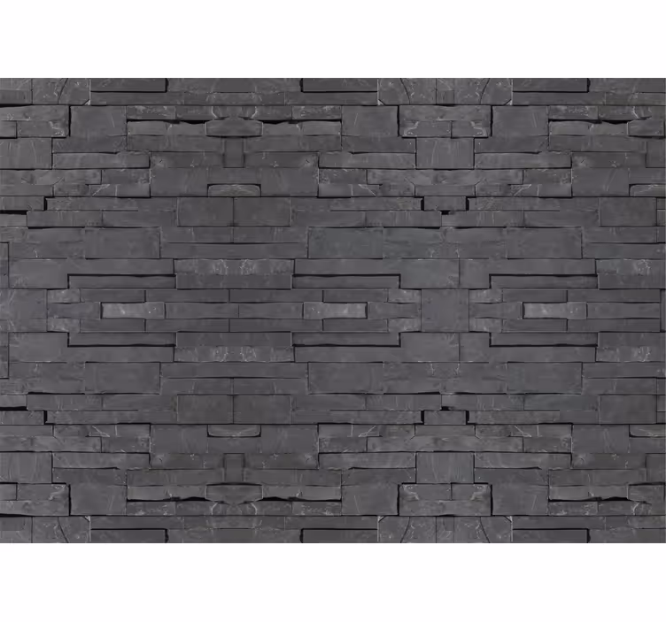 Blind grey charcoal bricks - TenStickers