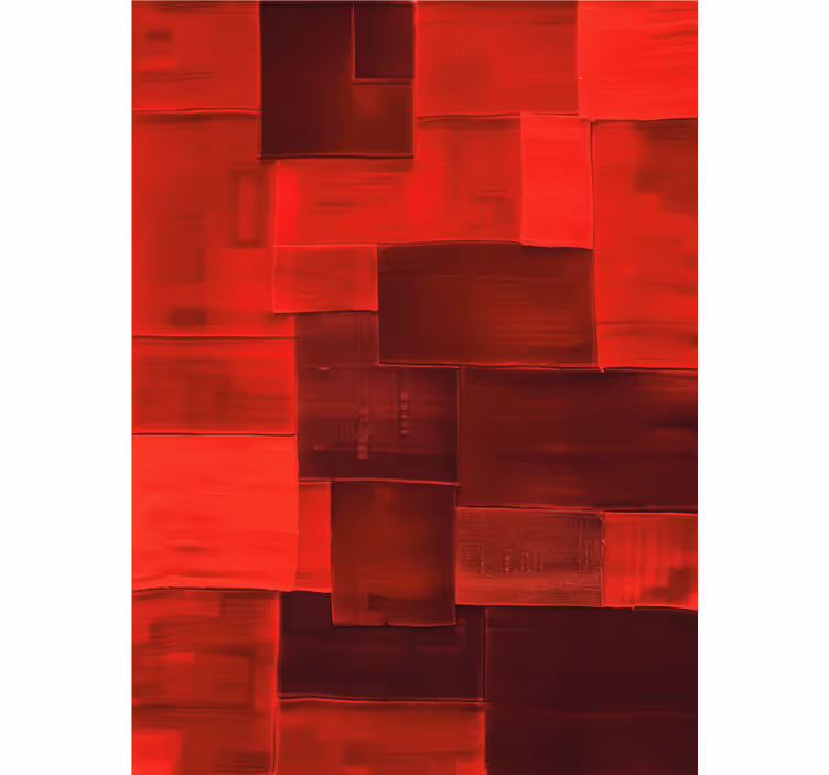 Red blind with reconstructed design - TenStickers