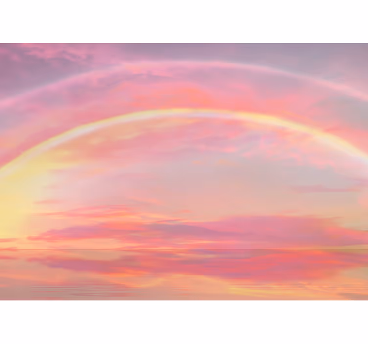 Blind pink pink sky with rainbow - TenStickers