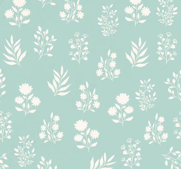Blind blue small floral design - TenStickers