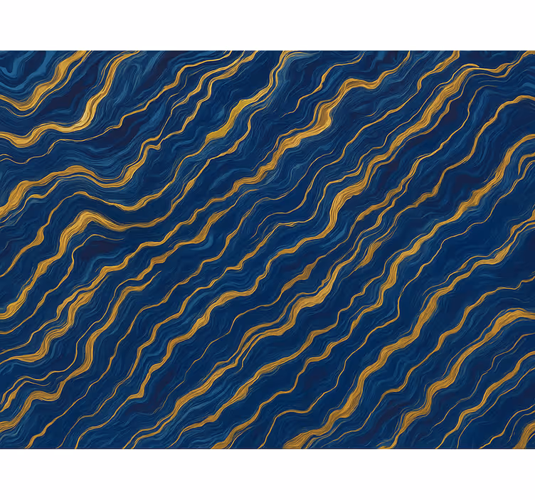Blind blue marble with gold veins - TenStickers