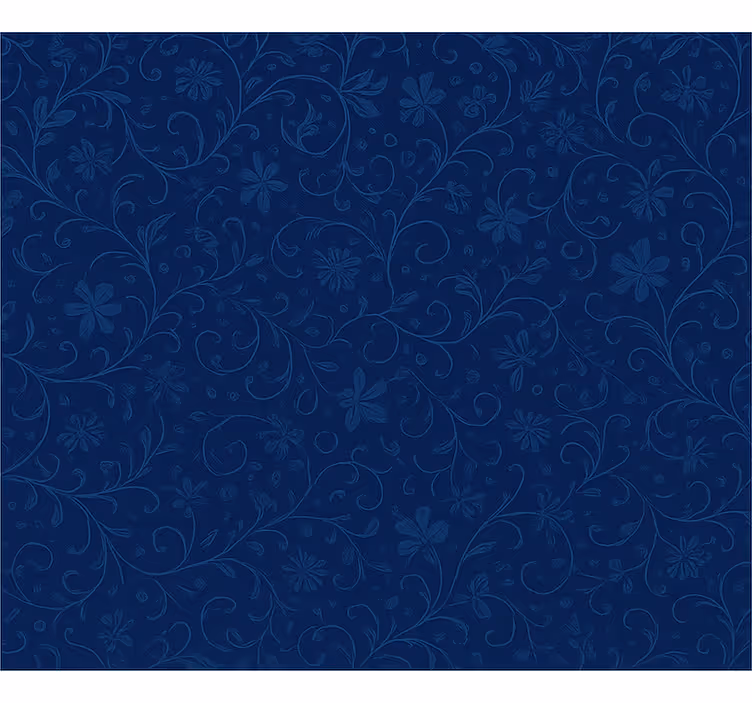 Blind blue navy blue floral design - TenStickers