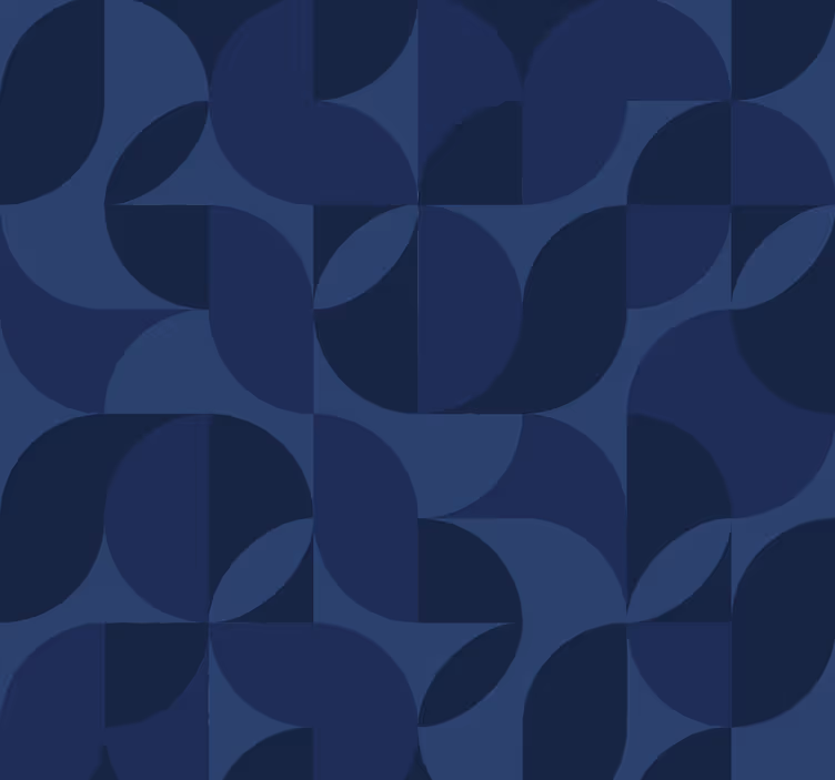 Blind blue vintage geometric - TenStickers