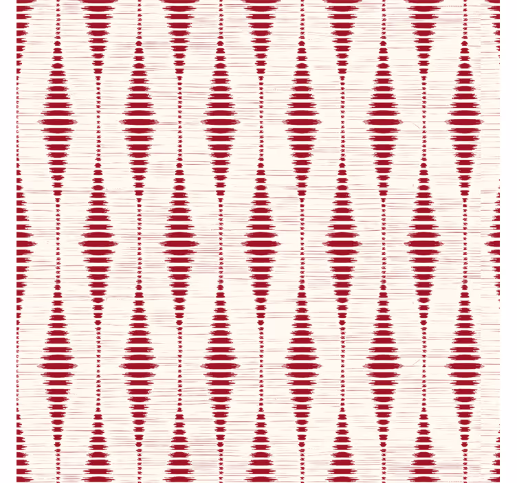 Modern blind red rabaul ikat design - TenStickers