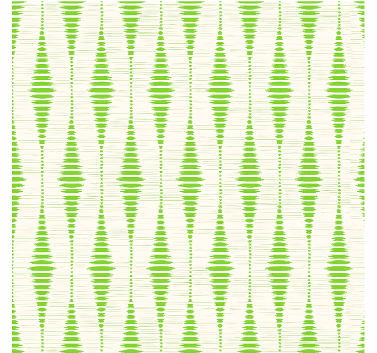 Modern blind green rabaul ikat design - TenStickers