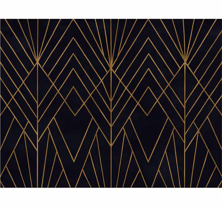 Modern blind with elegant gold accents - TenStickers