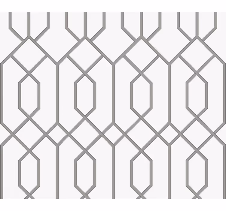 Modern blind in grey geometric design - TenStickers