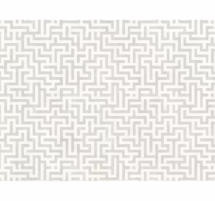 Modern blind silver labyrinth pattern - TenStickers