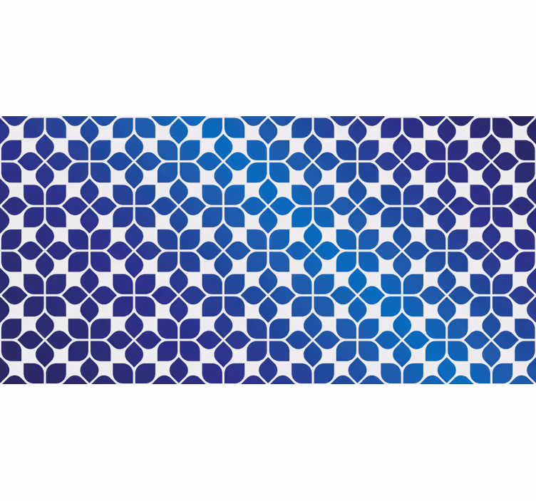 Blind blue blooming petals - TenStickers