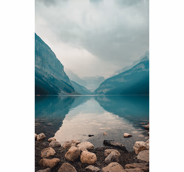 Living room blind peaceful water landscape - TenStickers