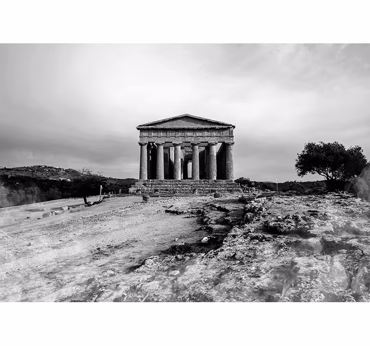 Living room blind valley of the temples sicily - TenStickers