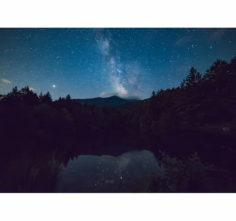 Living room blind starry sky design - TenStickers
