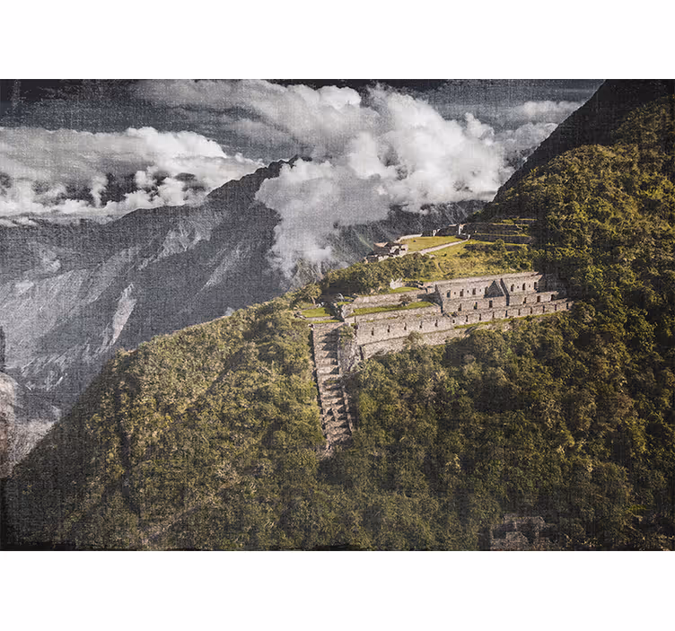 Living room blind bird's eye view of choquequirao - TenStickers