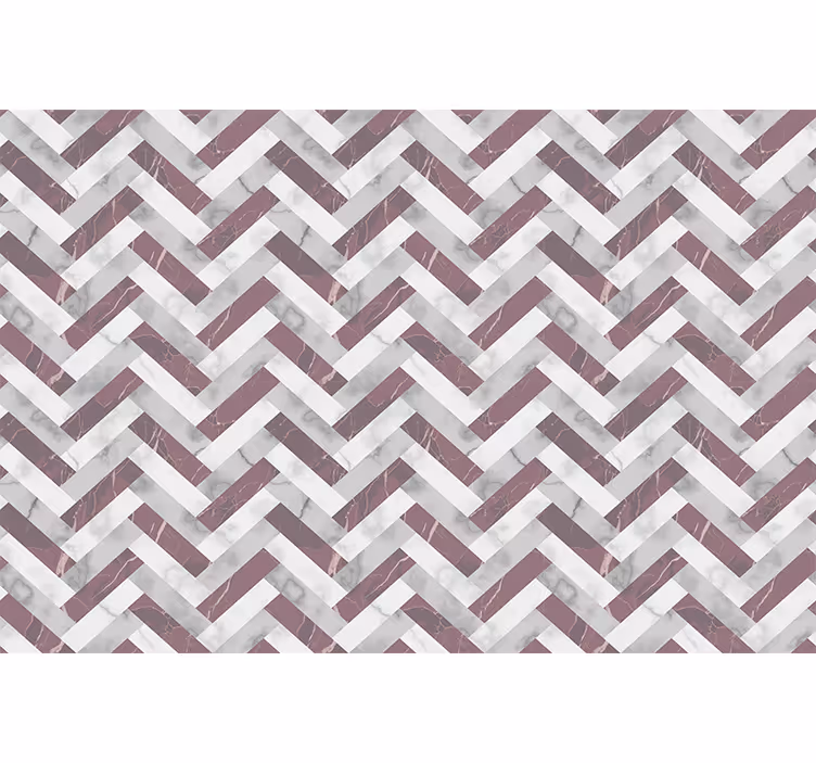 Living room blind in mid-century style pattern - TenStickers