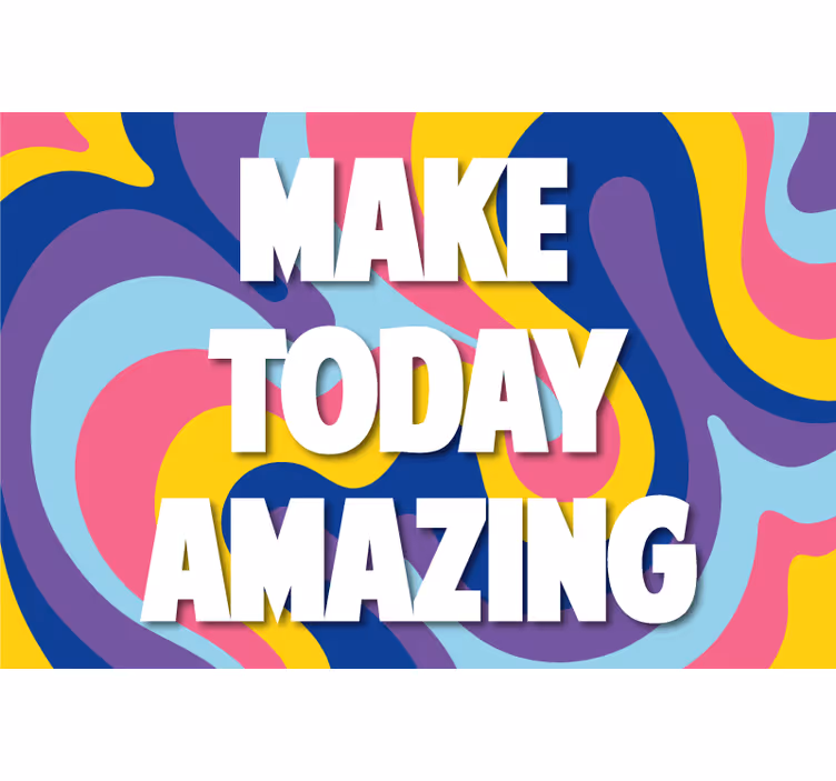Living room blind that brightens your day with art - TenStickers