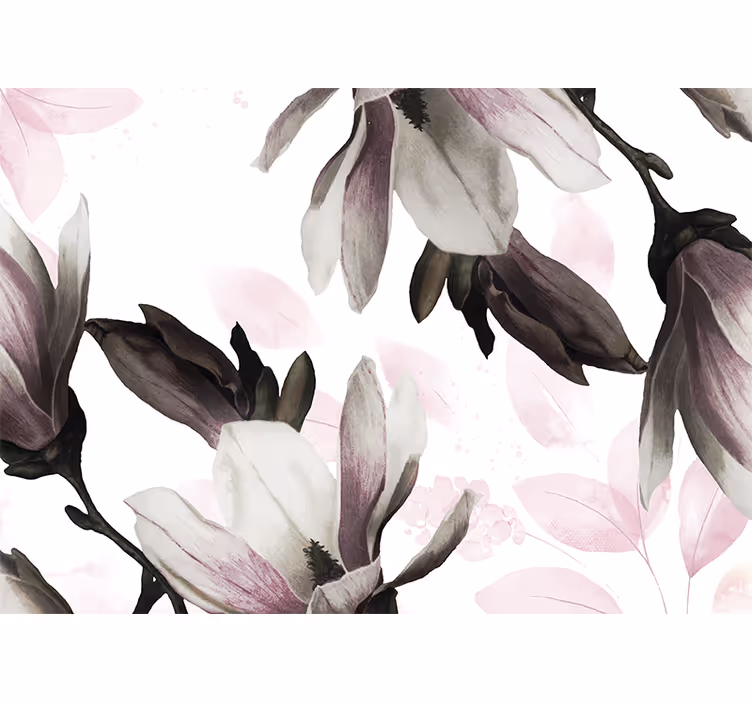 Glamour style floral variation living room blind - TenStickers