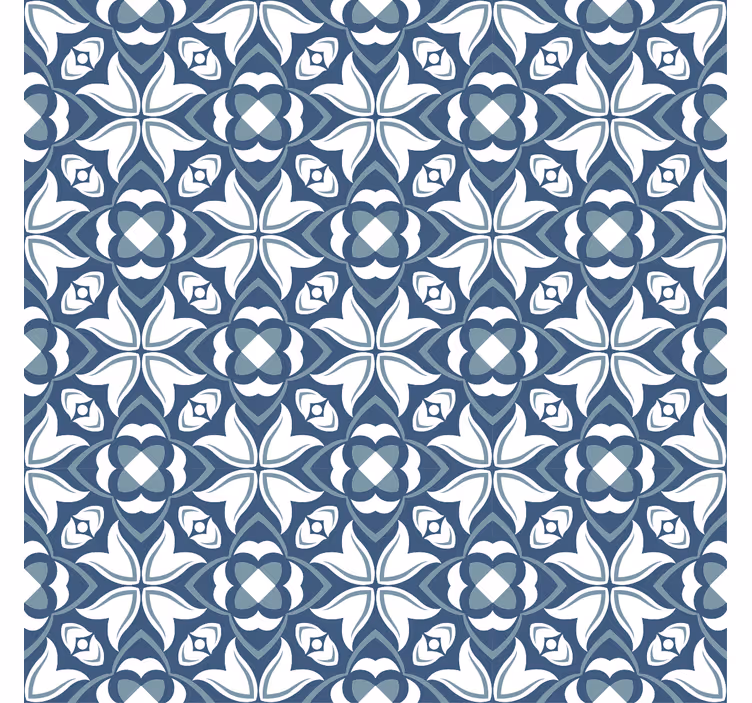 Living room blind modern blue vase hampton style - TenStickers