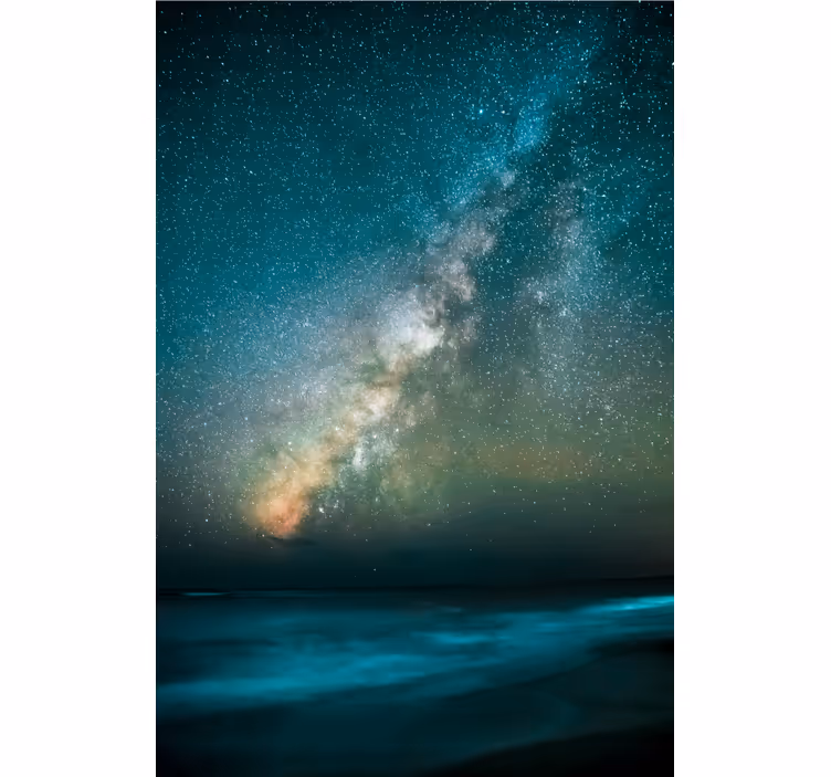 Living room blind mesmerising night sky design - TenStickers