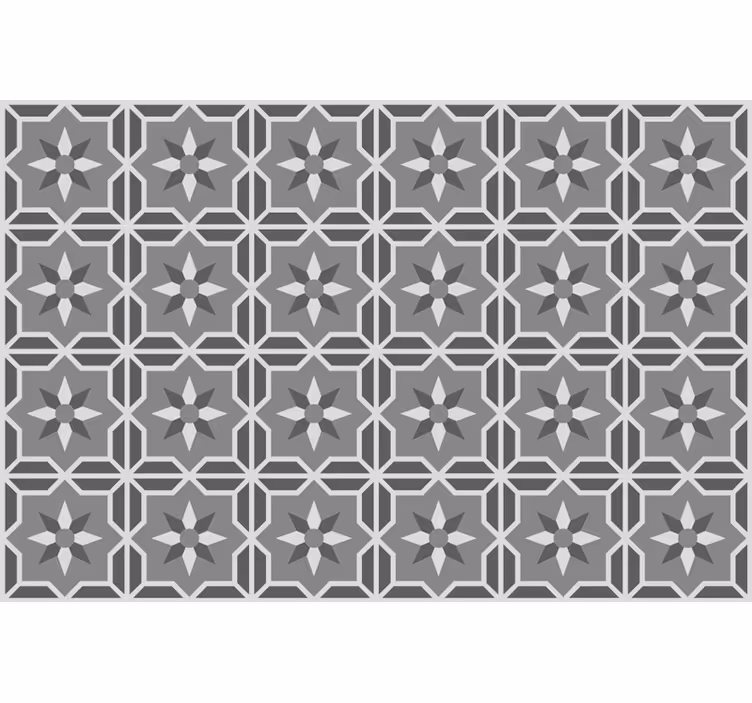 Blind grey geometric design on soft grey background - TenStickers