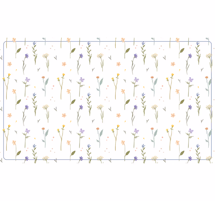 White window blind with small spring branches - TenStickers