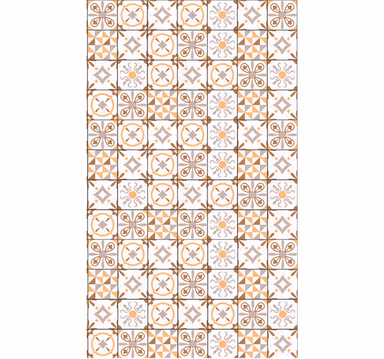 Blind beige with brown squares design - TenStickers