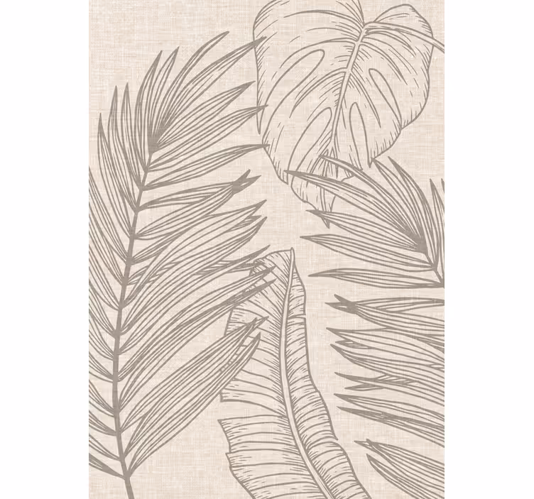 Blind beige tropical fabric effect - TenStickers